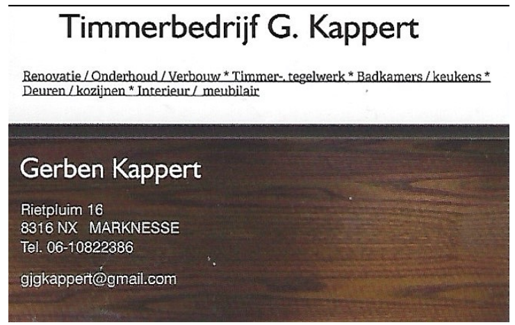 Timmerbedrijf G. Kappert